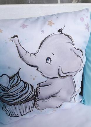 Бортики в дитячу ліжечко зі слоником3 фото