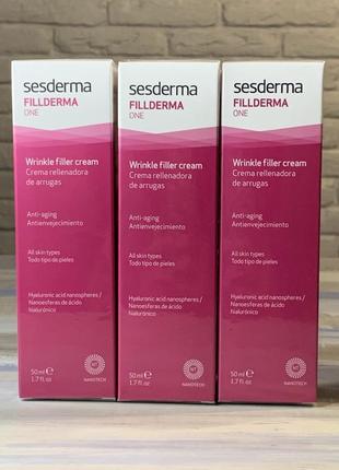 Sesderma fillderma one зміцнюючий крем для обличчя та заповнення глибоких зморшок з гіалуроновою кислотою2 фото