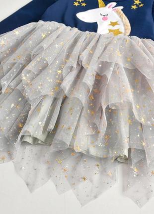 Дитяча нарядна святкова сукня єдиноріг для дівчинки 477283 фото