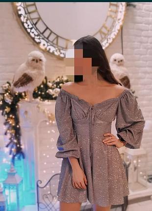 Вечірня сукня, нарядне плаття, плаття с блестками, розмір м