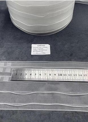 Тесьма для тюля бант crasulla. тесьма для штор и тюля 1:2 коэффициент, ширина 10см