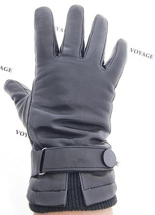 Классические мужские перчатки  из натуральной кожи (лайка) на подкладке из шерсти1 фото
