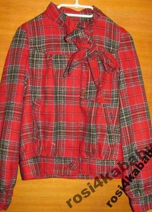 Півпальто в клітинку р36 ід стан