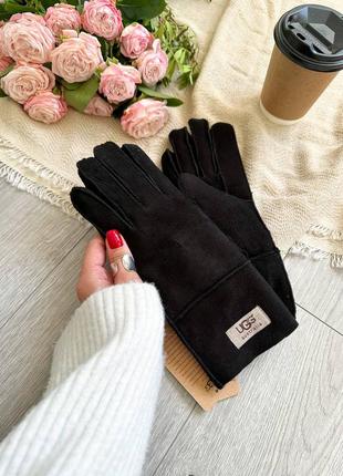 Жіночі замшеві рукавиці