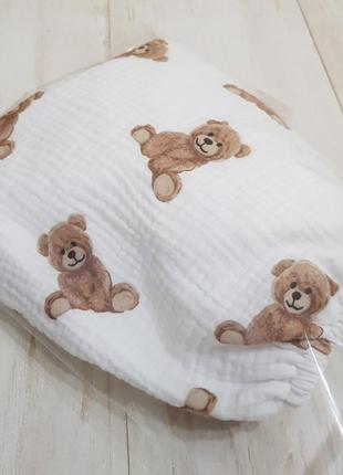 Непромокаюча муслінова простинь,в коляску. непромокаюче(водонепроникне)простирадло