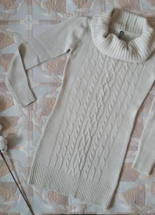 Теплое платье / свитер удлиненное madonna