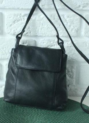 Компактна сумочка з натуральної шкіри geniune leather