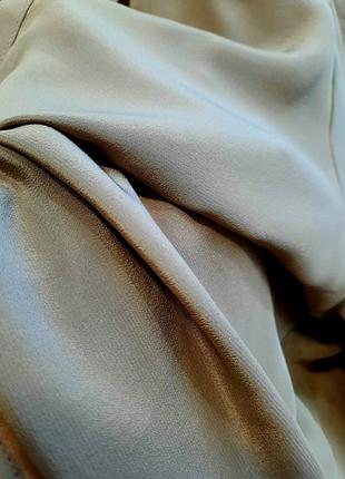 Zara basic блуза цвета капучино 100% шёлк9 фото