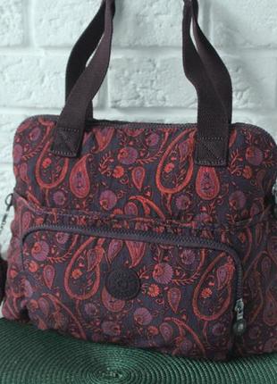 Сумка з класним принтом kipling з рідною мавпочкою підвіскою.