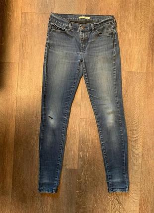 Классные фирменные джинсы скинни levi's super skinny, размер 29.1 фото