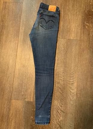 Классные фирменные джинсы скинни levi's super skinny, размер 29.2 фото