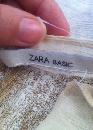 Стильная тончайшая прозрачная шифоновая блуза туника градиент zara оверсайз6 фото