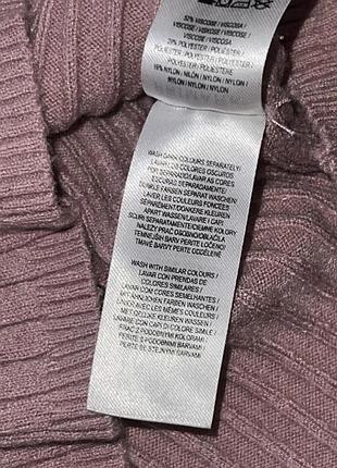 Лонгслив джемпер primark в рубчик пудровая 3