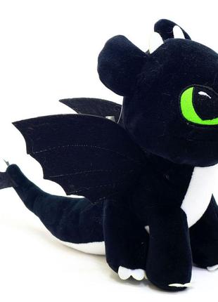 Мягкая игрушка kindertoys «как приручить дракона?». любимая игрушка дракоша ночное сияние элли (00688-4)2 фото