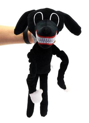 Мягкая игрушка картун дог «kinder toys» cartoon dog мультяшная собака черный 33*12*15 см (00216-02)3 фото