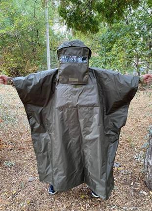 Антитепловизор накидка пончо защита от тепловизоров, плащ костюм от тепловизора дождевик пончо олива