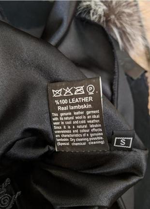 Куртка- жилетка из натуральной кожи и меха.8 фото