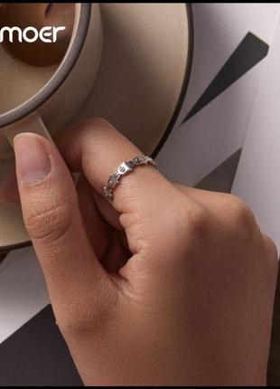 Серебряное кольцо оберег (рука хамса)3 фото