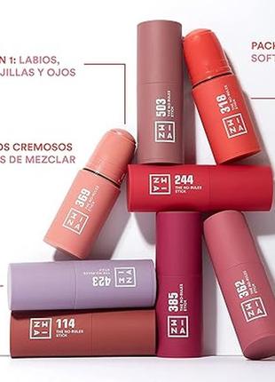 Мультифункціональний олівець для очей, губ та обличчя 3ina the no-rules stick