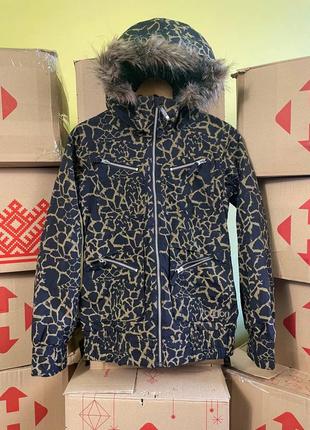 Женская зимняя горнолыжная куртка с мехом burton lush jacket1 фото