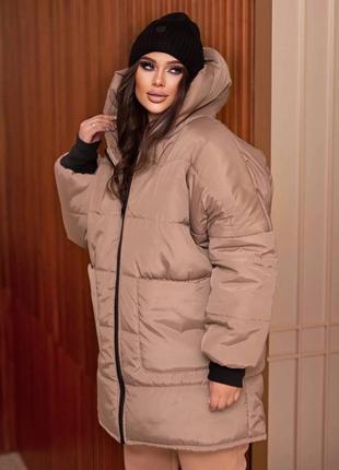 Женская зимняя куртка большого  размера: 50-52, 54-56, 58-60.3 фото