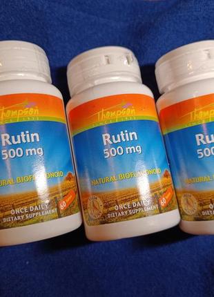 Натуральний рутін (вітамін р) 500 мг від thompson 60таб2 фото