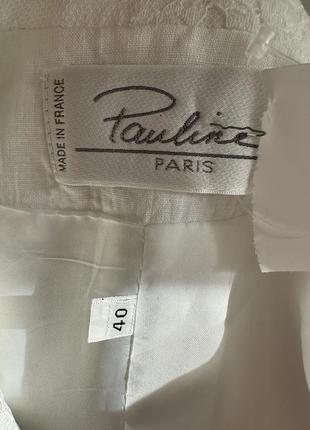 Пиджак жакет блейзер белый лен льняной zara paris8 фото