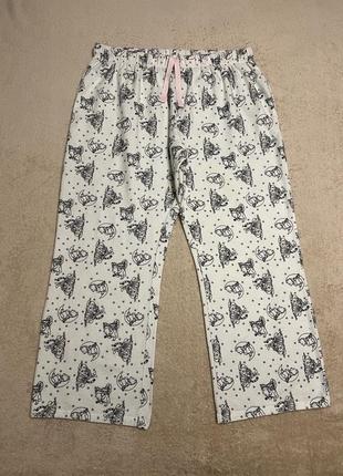 Фланелевые  пижамные штаны на 52/54р5 фото