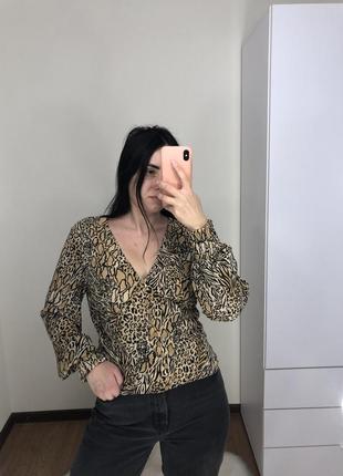 Блузка блуза тваринний принт5 фото