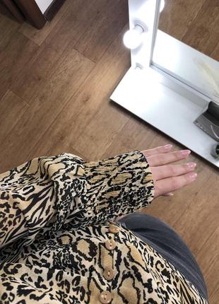 Блузка блуза тваринний принт8 фото