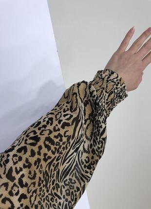 Блузка блуза тваринний принт6 фото