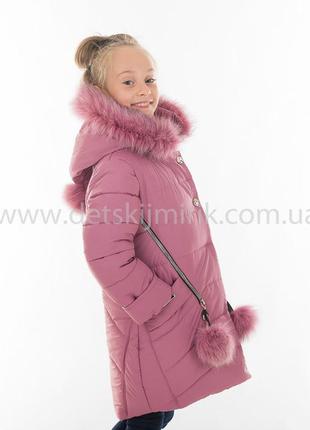 Зимняя куртка на девочку 7-9 лет10 фото