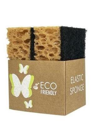 Еластична губка кухонна «elastic sponge» 2 шт