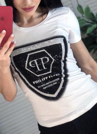 Новая женская футболка philipp plein.