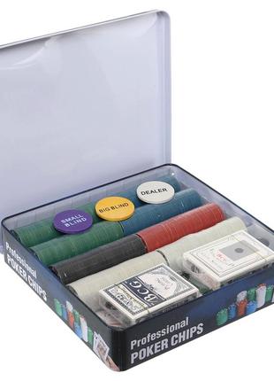 Покерный набор в металлической коробке 400 фишек с номиналом ig-86541 фото