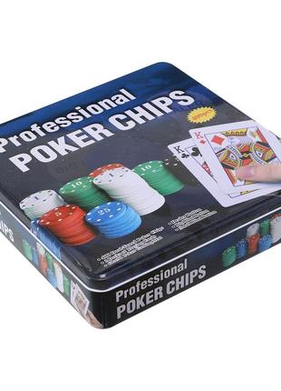 Покерный набор в металлической коробке 400 фишек с номиналом ig-86543 фото