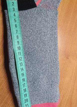 Шкарпетки утеплені термо довгі унісекс сірі  розмір м3 фото