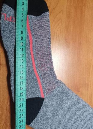 Шкарпетки утеплені термо довгі унісекс сірі  розмір м4 фото