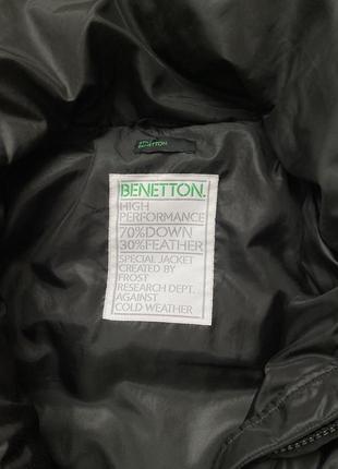 Стильный натуральный пуховик теплая зимняя куртка benetton7 фото