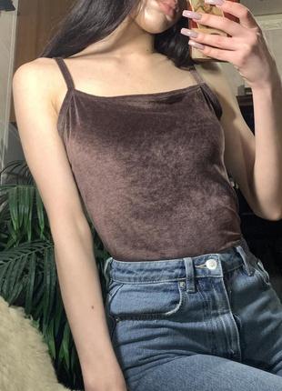 Велюровая мягусенькая майка