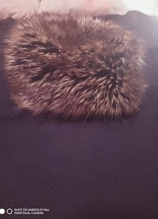 Зимова жіноча шапка зі штучного хутра р.56