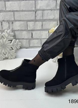 Ботинки замша зимние6 фото