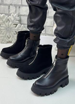 Ботинки замша зимние9 фото