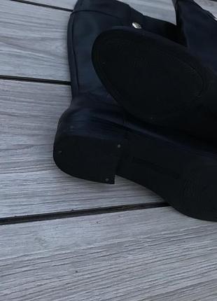 Женские ботинки tommy hilfiger женккие сапоги чорные3 фото