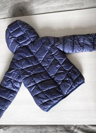 Детская куртка 116 размер для девочки темно-синяя демисезонная весна-осень pocopiano5 фото