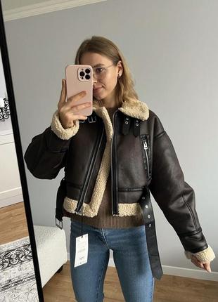 Популярная дубленка zara