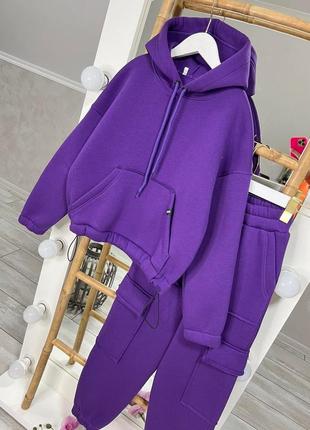 Теплий зимовий костюм