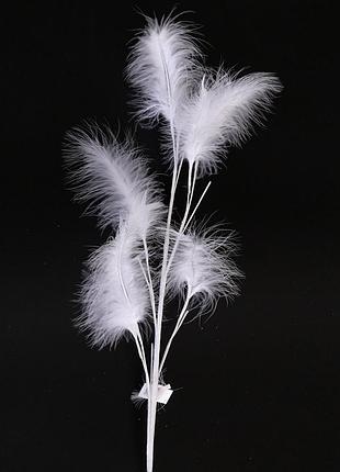 Декор  белая ветка, h-70,5 см