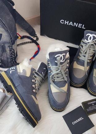 Sale sale sale ботинки с мехом chanel 36 гг