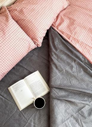 Двуспальный комплект постельного белья из поликоттона (70% хлопок 30% полиэстер) - нежность6 фото